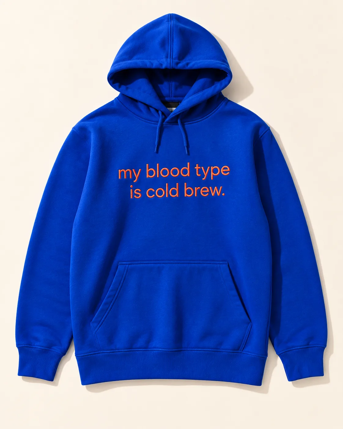 My Blood Type Is Cold Brew — Sudadera — Tal Cuaal. · Portada